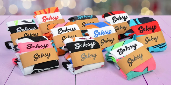 Hravé barevné ponožky české výroby