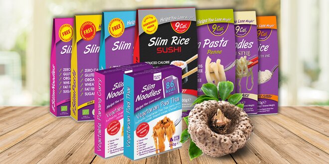 Testovací balíček Slim pasta: nudle, rýže i kari
