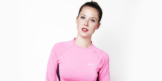 Dámské růžové sportovní triko Asics