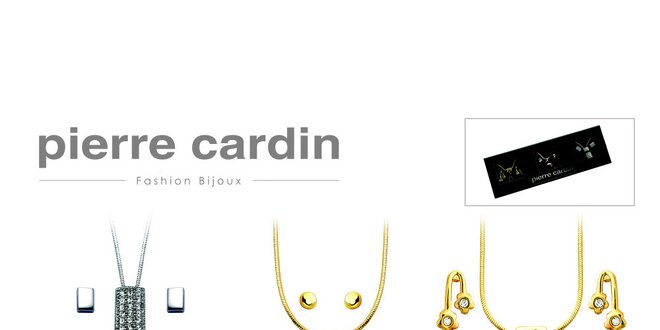 Dárková sada tří náhrdelníků a tří párů náušnic Pierre Cardin