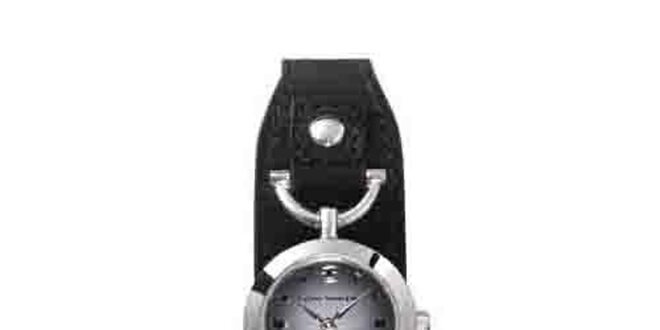 Dámské náramkové hodinky Tom Tailor s černým koženým řemínkem