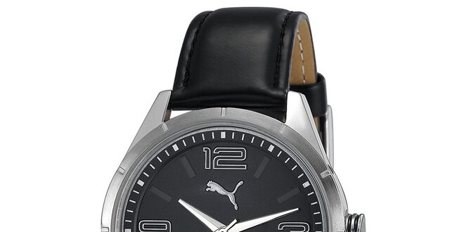 Dámské černé analogové hodinky Puma
