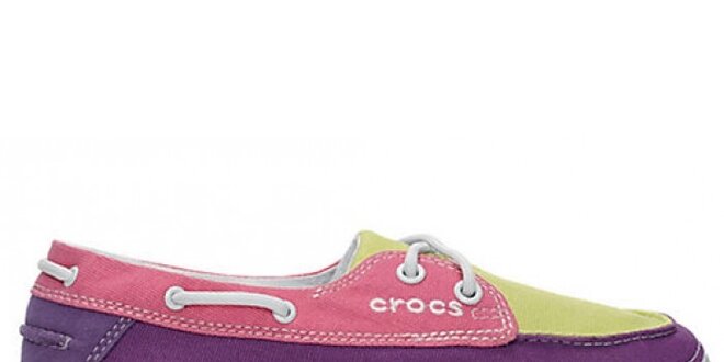 Dámské růžovo-fialové tenisky Crocs