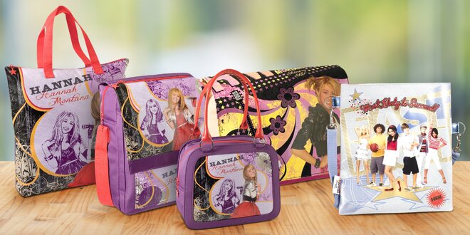 Brašny i kabelky s motivy Hannah Montana i Bratz