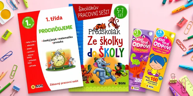 Knihy s kvízy, procvičování učiva i puzzle pro děti