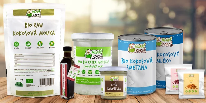 Kokosové dobroty: mléko, smetana, chipsy, mouka