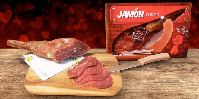 Španělská sušená kýta Jamón v dárkové krabičce