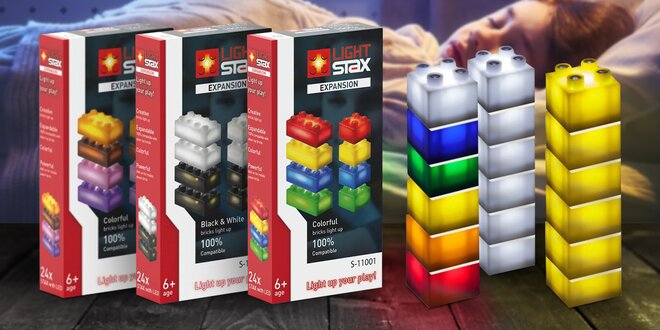 Svítící kostky Light Stax kompatibilní s LEGO®