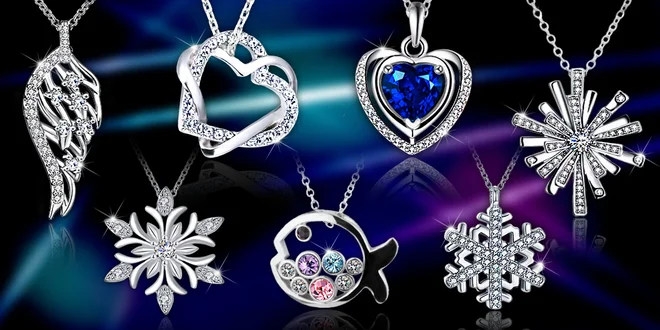 Náhrdelníky s krystaly Swarovski a zirkony