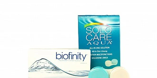 Jen 599 Kč za balení kontaktních čoček Biofinity a roztoku v hodnotě 869 Kč