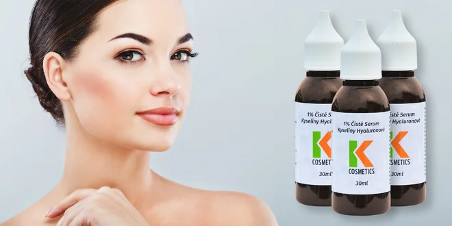 Čisté 1% sérum kyseliny hyaluronové