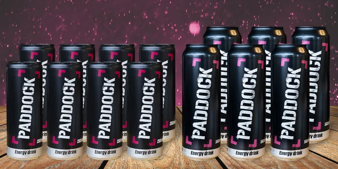 Energy drink PADDOCK: až 48 dávek, 2 velikosti
