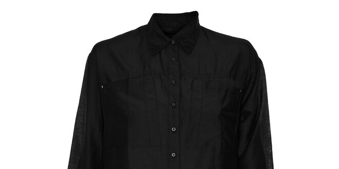 Dámská dlouhá černá košile Timeout