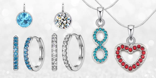 Náušnice a přívěsky s krystalky Swarovski Elements