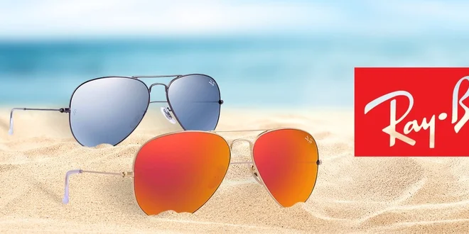 Slnečné okuliare Ray-Ban, puzdro a handrička