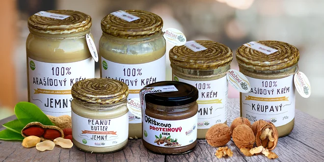 Lahodné krémy z arašídů, oříšků, mandlí i kešu