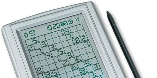 251 Kč za elektronické sudoku s podsvíceným dotykovým displejem