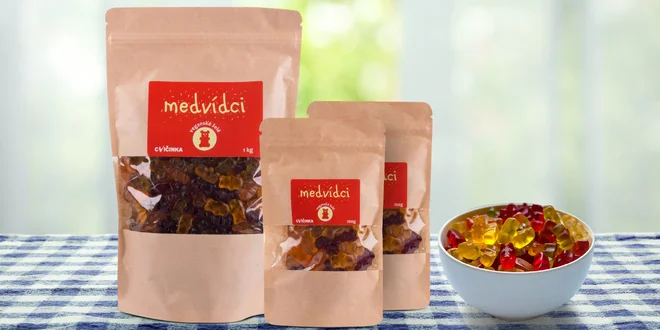 Vegan želé medvídci z rostlinných složek