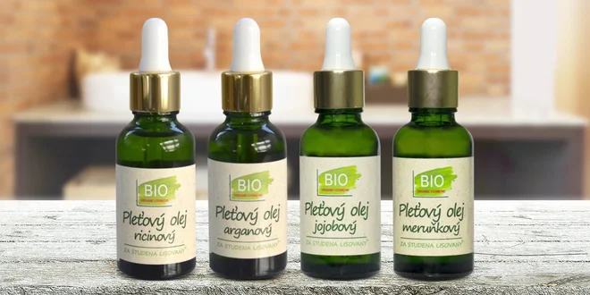 Bio olejíčky: ricinový, arganový i jojobový