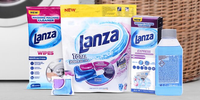 Lanza: gelové tablety na praní i čistič pračky