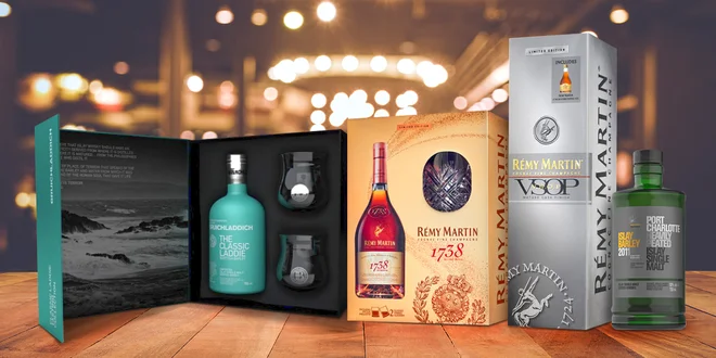 Vybrané whisky a koňaky: dárková balení i kolekce