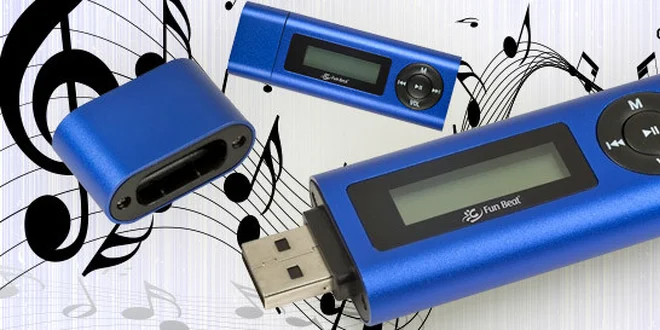 Stylový mp3 přehrávač s USB flash diskem