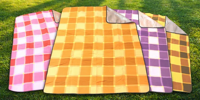 Piknikové deky s izolační aluminiovou vrstvou
