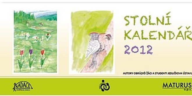 149 Kč za stolní kalendář 2012 s milými obrázky od dětí z Jedličkova ústavu