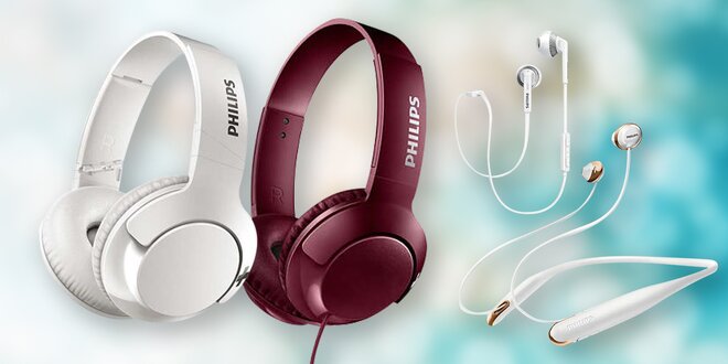 Sluchátka Philips: pecky, přes hlavu i bezdrátová