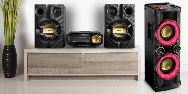 Audiosystémy Philips s podporou basů a bluetooth