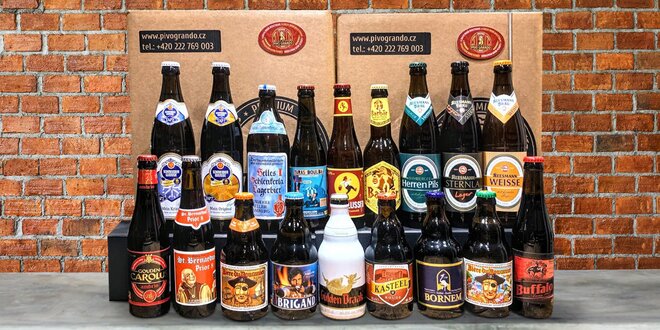 Degustační sety belgických a bavorských piv