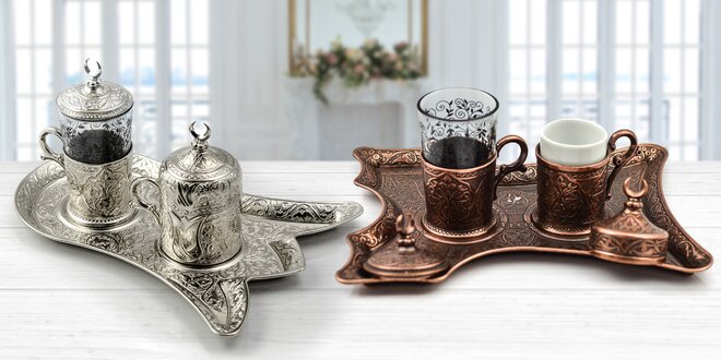 Orientální souprava na podávání čaje nebo kávy