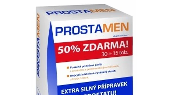 374 Kč za přípravek pro řešení prostatických potíží a detoxikaci organismu
