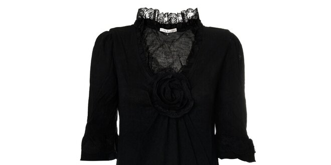 Dámské černé pletené šaty Uttam Boutique