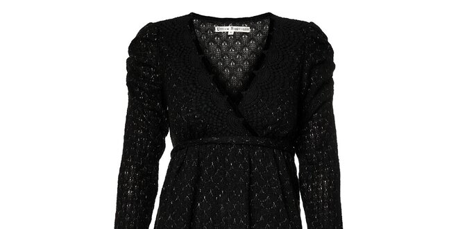 Dámské černé pletené šaty Uttam Boutique