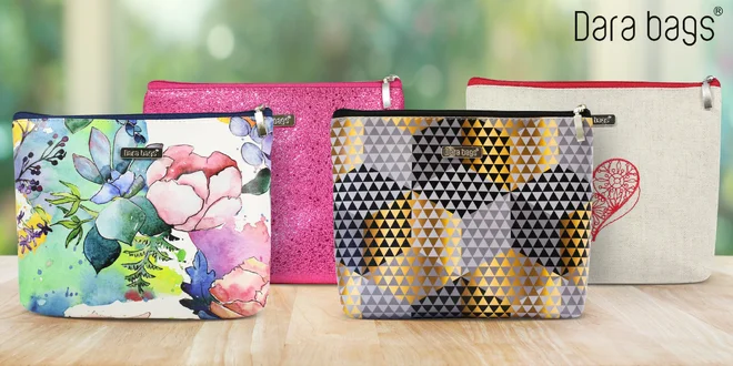 Prostorné kosmetické taštičky Dara bags