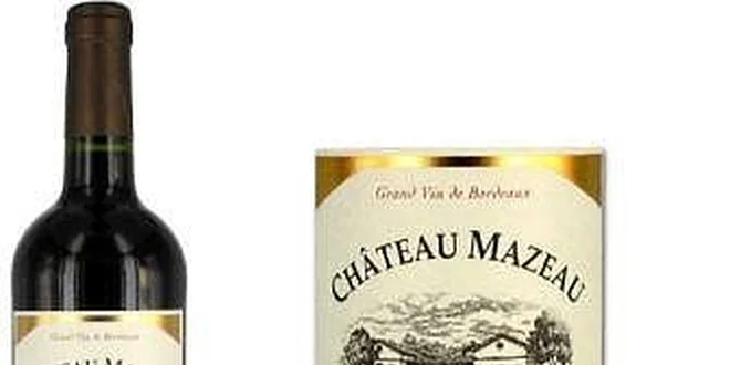 159 Kč za Château Mazeau, Bordeaux, Francie v původní hodnotě 319 Kč