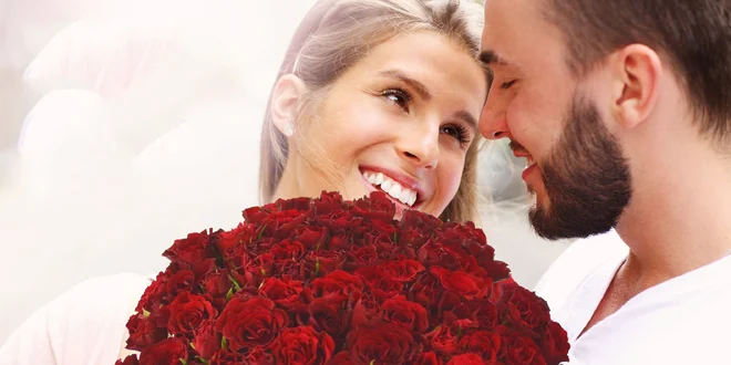 Kytice růží Madam Red a možný rozvoz po ČR