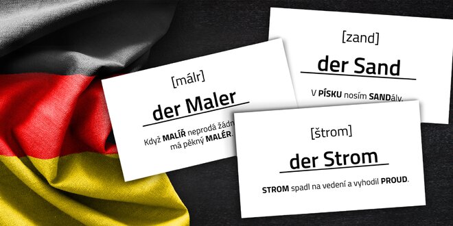 Jazykové kartičky Mnemory: naučte se německy