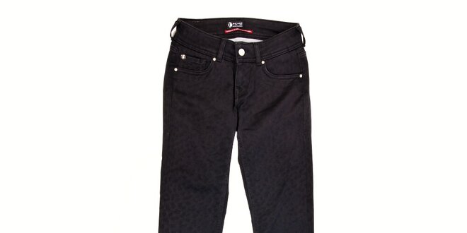 Dámské černé džíny Pepe Jeans s gepardím vzorem