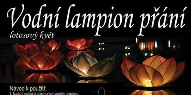 Vodní lampiony přání - 6 ks za 66 Kč. Hit roku 2011 nyní s výraznou slevou!