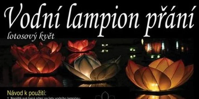 Vodní lampiony přání - 6 ks