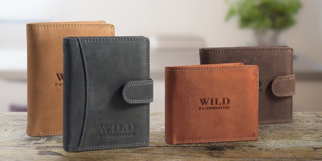Divoké avšak vkusné: pánské kožené peněženky Wild