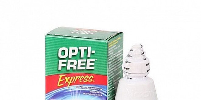 Kvalitní roztok Opti-free Express 120 ml vč. pouzdra pouze za 99 Kč