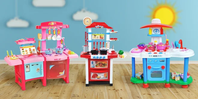 Domečky pro panenky a dětské kuchyňky s doplňky