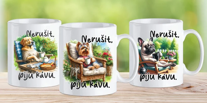 Keramické hrnky pro pejskaře: nejrozkošnější potisky