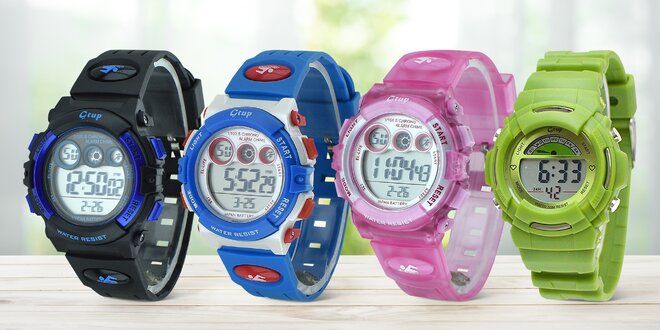 Multifunkční a odolné digitální hodinky pro děti