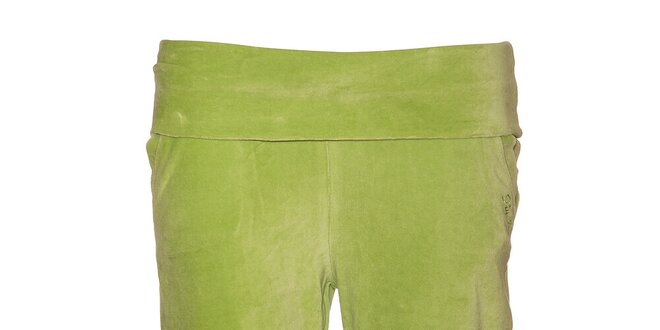 Dámské světle zelené plyšové šortky Liu.Jo