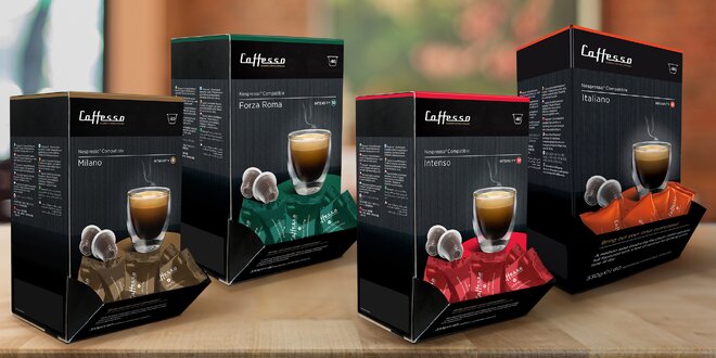 Kávové kapsle Cafesso i do kávovarů Nespresso