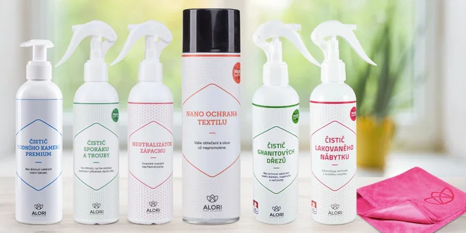 Nanočističe na nábytek, kuchyni, textil, kůži